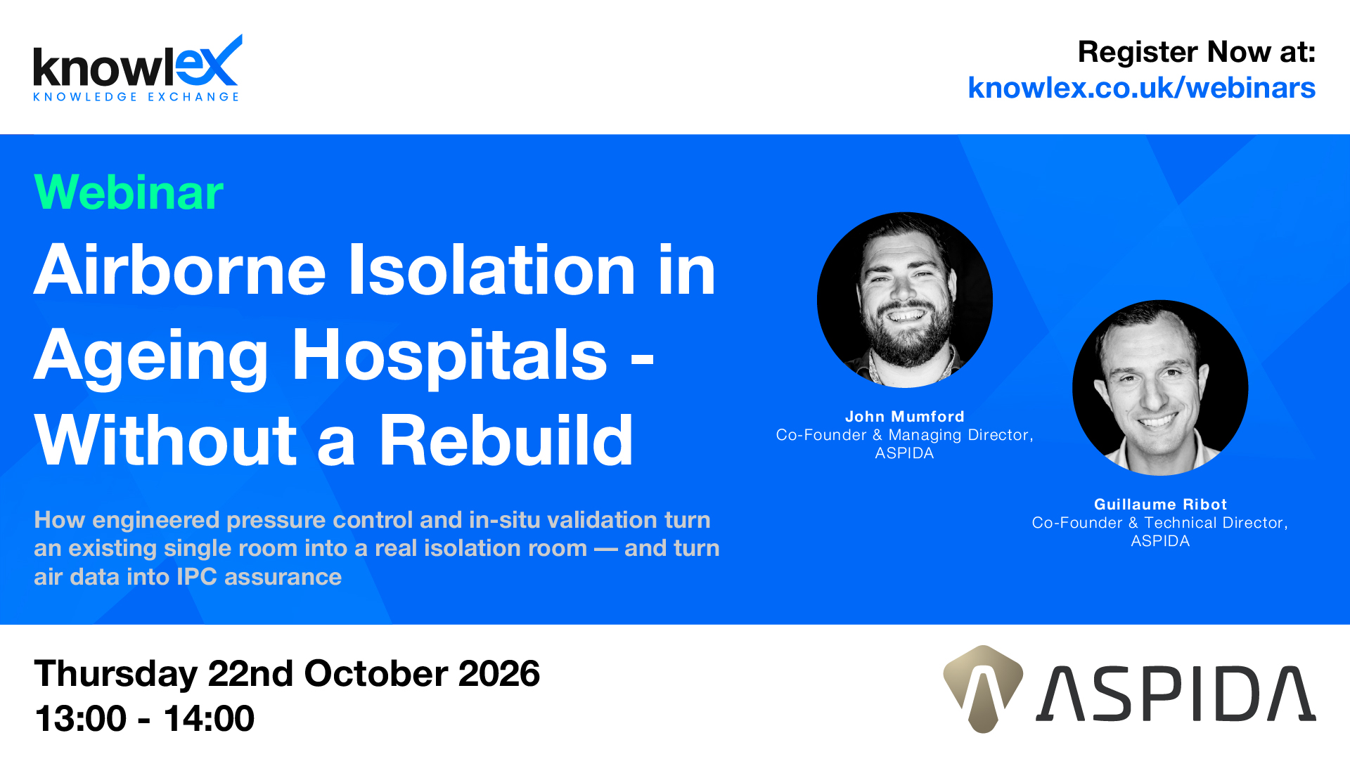 Airborne Isolation in Ageing Hospitals - Without a Rebuild